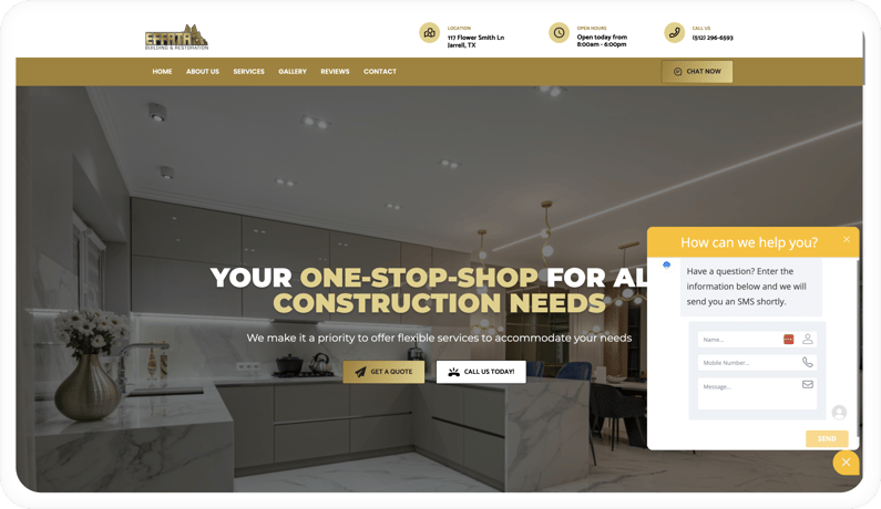 Chatbot en pagina web.